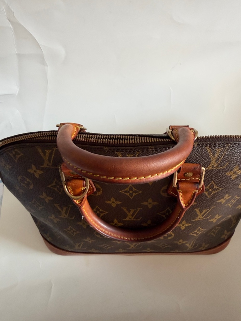 Louis Vuitton Monogram Canvas Satchel in Brown and Tan - Picture 9 of 10